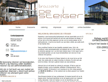 Tablet Screenshot of brasseriedesteiger.nl